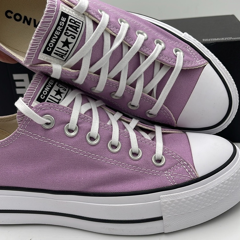 Converse WMNS A09394F CTAS LIFT OX
CLASSIC AMETHYST/WHITE/BLACK Platforms Snkrs - Picture 14 of 16